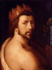 Cornelis Cornelisz Canvas Paintings - Portrait Of A Man As Apollo, Possibly A Self-Portrait